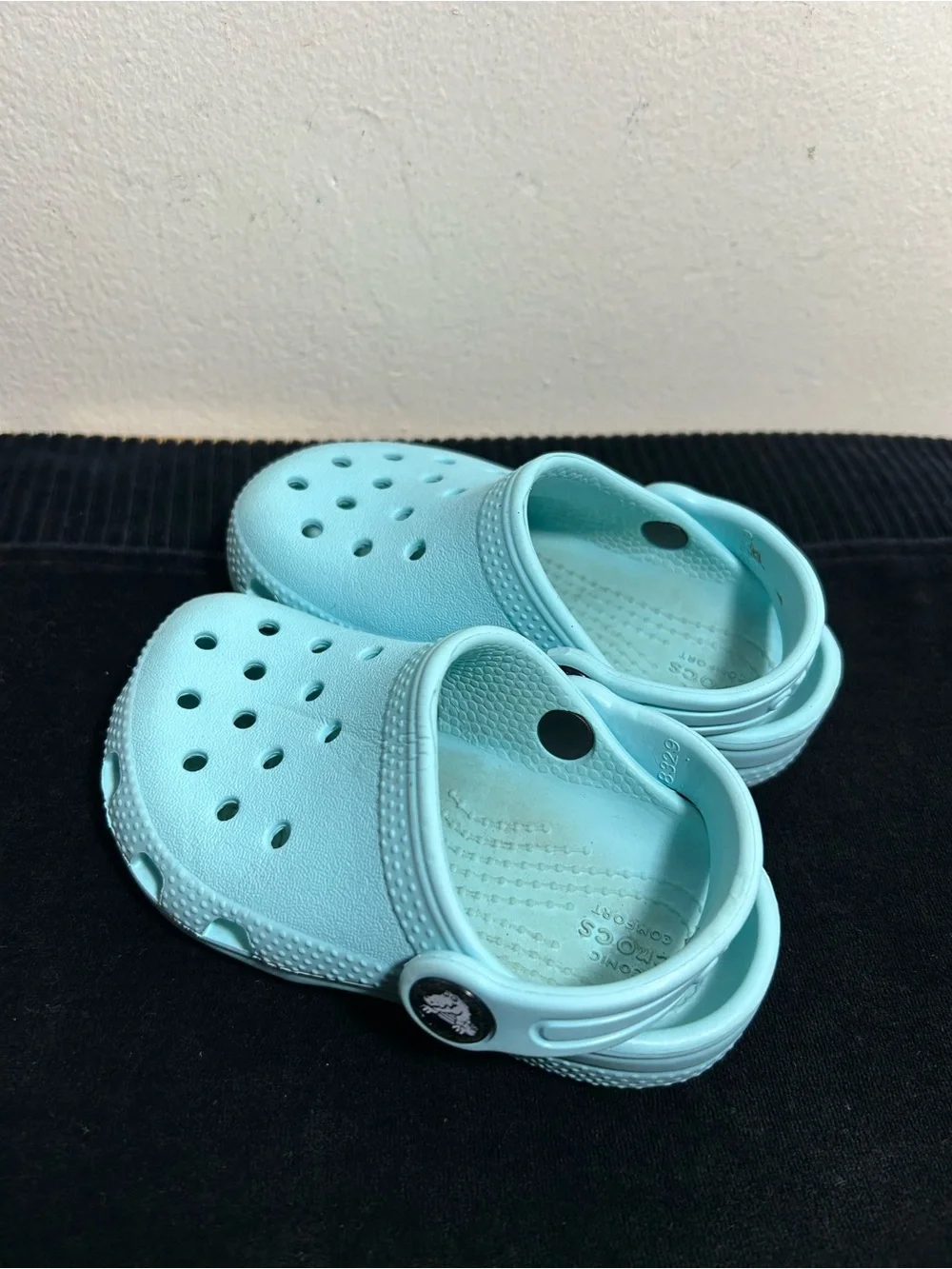Kids Light Aqua Slip-On Sandal Clogs Sz C 7